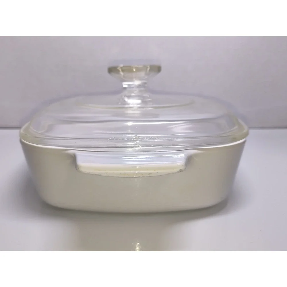 Corning Ware Country Cornflower UV Glow Pyrex Corelle 1 Qt Square Casserole Dish